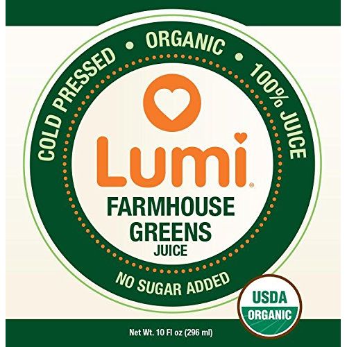  Lumi Juice Farmhouse Greens, 10 Ounce (Pack of 24)