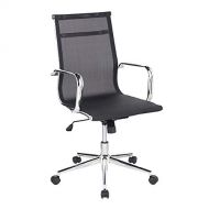 Mirage Contemporary Office Chair in Chrome and Black by LumiSource