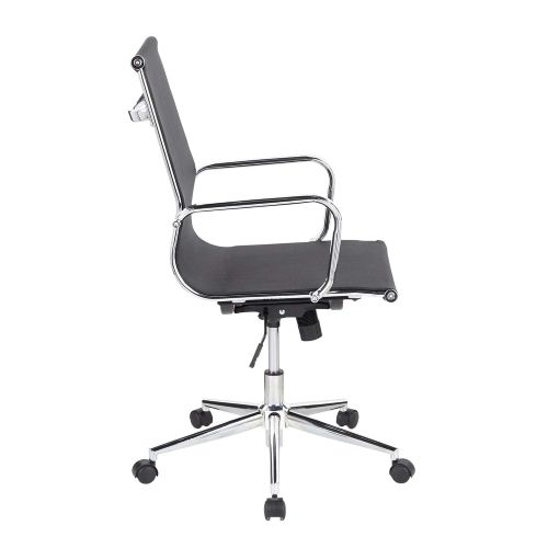  Mirage Contemporary Office Chair in Chrome and Black by LumiSource