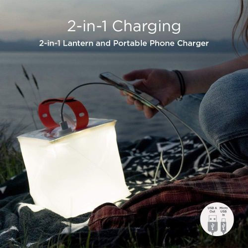  LuminAID PackLite Hero 2-in-1 Supercharger Portable Solar Phone Charger & Lantern