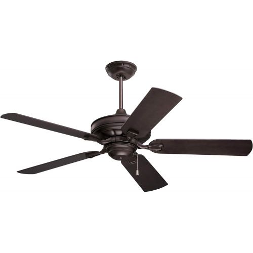  Luminance kathy ireland HOME Veranda Traditional Ceiling Fan, 52 Inch Indoor/Outdoor with Weather-Resistant Blades Semi Flush Mount with 4.5-Inch Downrod Light Kit Adaptable, Oil Rubbed Bron