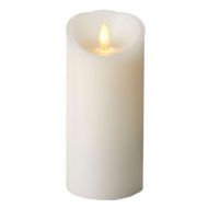 Luminara Darice LM308002 Luminaria Flameless Candle, Unscented Moving Flame Candle with Timer, 8, White