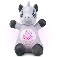 Baby White Noise Machine Music soothers for Sleep: Lumipets Night Light Projector and Sound Machine Baby Soother Unicorn Stuffed Animal Baby Gifts