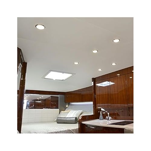  Lumitec LED Exterior or Interior Down Light, Flush Mount, High Output, Slim Profile