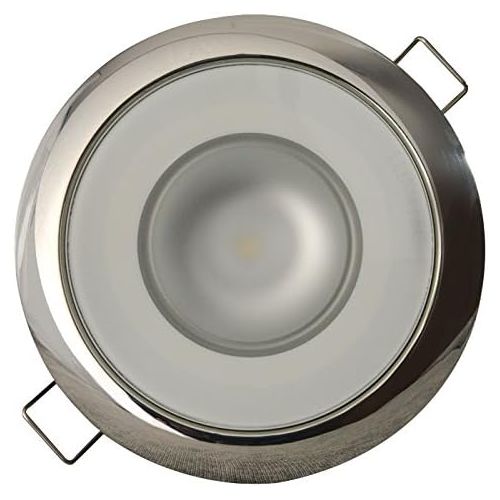  Lumitec Mirage SS Polished Bezel Exterior and Interior Flush Mount LED Down Light