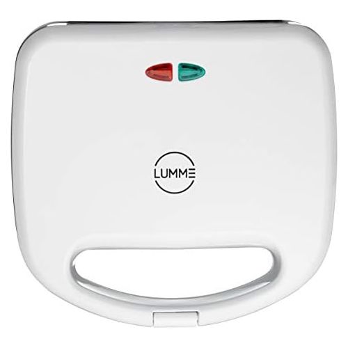  [아마존베스트]Lumme Sandwich Maker, Sandwich Toaster, Panini Press, Quesadilla Maker, Grilled Cheese, French Toast Press, Pizza Pockets Press, Indicator light, Omelet, White (White)