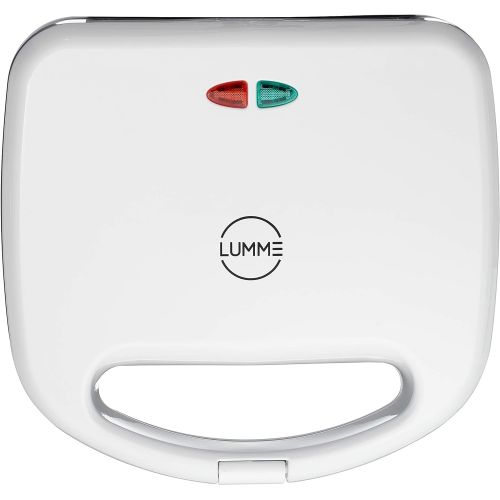  [아마존베스트]Lumme Sandwich Maker, Sandwich Toaster, Panini Press, Quesadilla Maker, Grilled Cheese, French Toast Press, Pizza Pockets Press, Indicator light, Omelet, White (White)