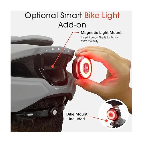  Lumos Lightweight Bike Helmet | Ultra Fly | Built-in Sunglasses Port | Custom-Made Fit System for Adult Men & Women | Bicycle Cycling Accessories