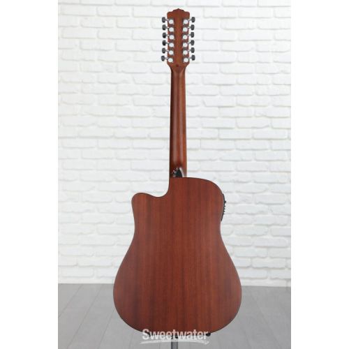  Luna Wabi Sabi Dreadnought Cutaway 12-string Acoustic-electric Guitar - Satin Natural