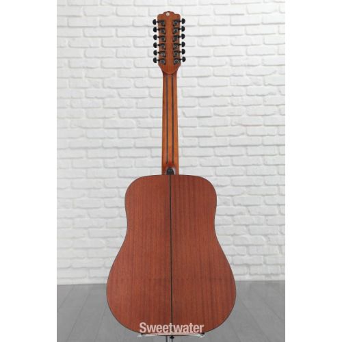  Luna Gypsy Mahogany 12-string Acoustic Guitar - Satin Natural