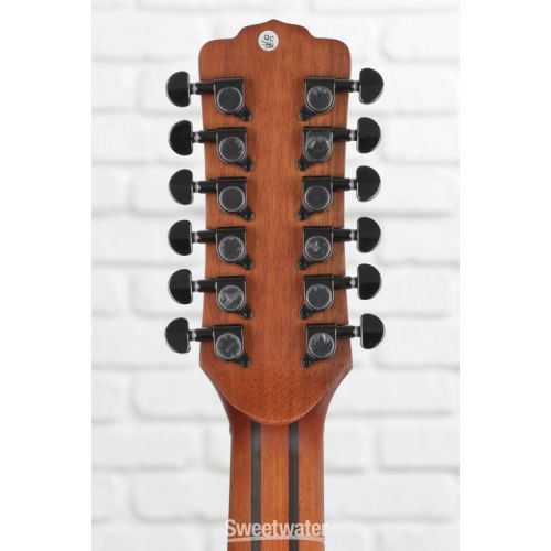  Luna Gypsy Mahogany 12-string Acoustic Guitar - Satin Natural