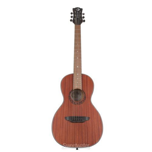  Luna Gypsy Parlor Mahogany Acoustic Guitar Essentials Bundle - Satin Natural