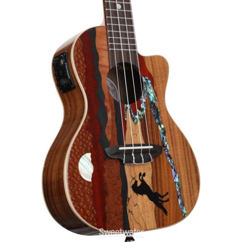  Luna Vista Stallion Acoustic-electric Concert Ukulele - Gloss Natural