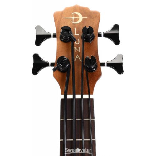  Luna Koa Ukulele Bari-Bass - Satin Natural