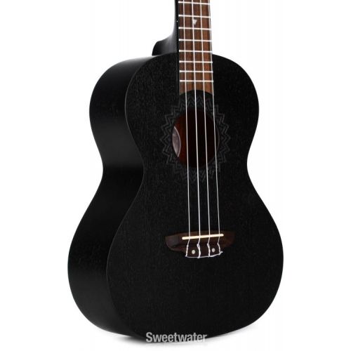  Luna Vintage Mahogany Tenor Ukulele - Black Satin