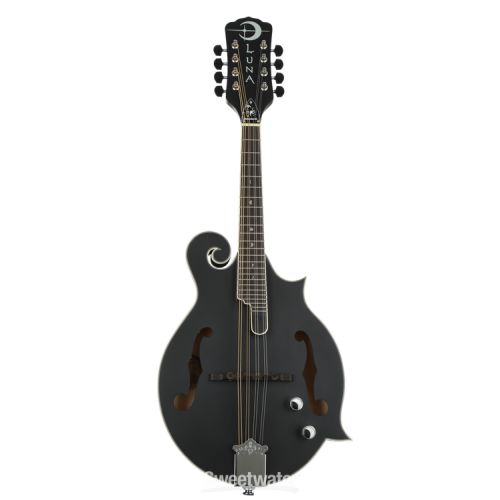  Luna Moonbird F-style Acoustic-electric Mandolin - Black Satin