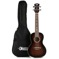 Luna Artist Vintage Distressed Concert Ukulele - Distressed Vintage Brownburst