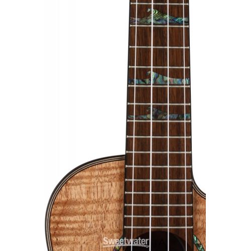  Luna High Tide Exotic Mahogany Concert Ukulele - Satin Natural