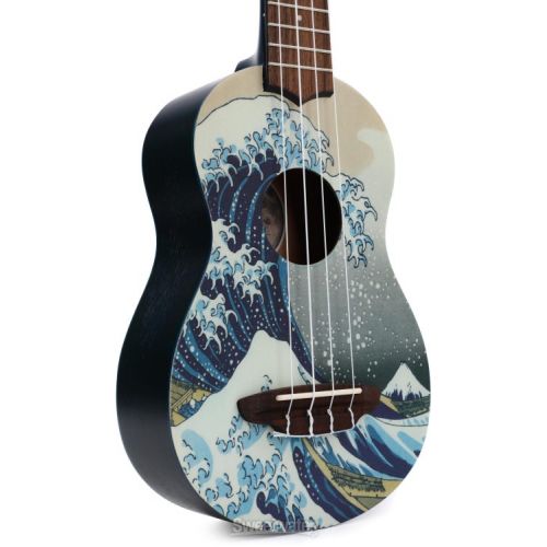  Luna Great Wave Soprano Ukulele - Great Wave Graphic