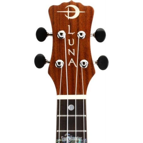  Luna High Tide Koa Soprano Ukulele Acoustic-electric Ukulele - Satin Natural