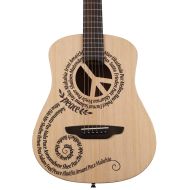 Luna Safari Peace Travel Guitar - Satin Natural
