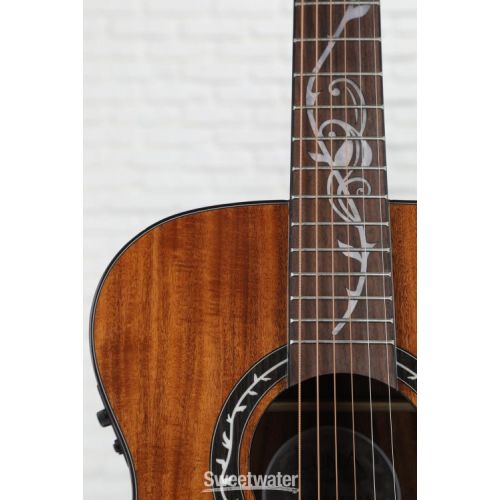 Luna Vineyard Koa Bevel Folk Acoustic-electric Guitar - Gloss Natural
