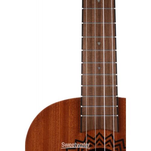  Luna Vintage Mahogany Baritone Ukulele - Satin Natural