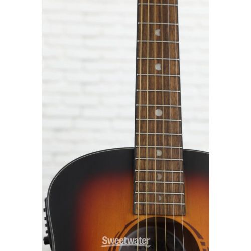  Luna Safari Tribal Travel Acoustic-Electric Guitar - Tobacco Sunburst Satin