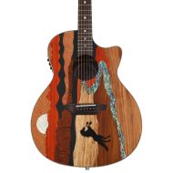 Luna Vista Stallion Tropical Wood Acoustic-electric Guitar - Gloss Natural