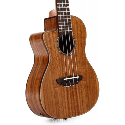  Luna High Tide Koa Concert Left-handed Acoustic-electric Ukulele - Satin Natural