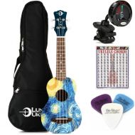 Luna Starry Night Soprano Ukulele Essentials Bundle - Starry Night