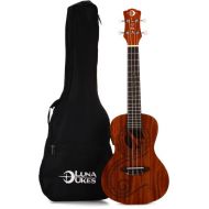 Luna Maluhia Peace Concert Ukulele A/E - Satin Natural