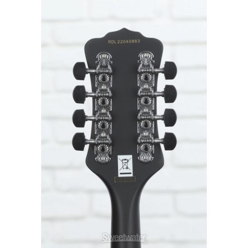  Luna Moonbird A-style Acoustic-electric Mandolin - Black Satin