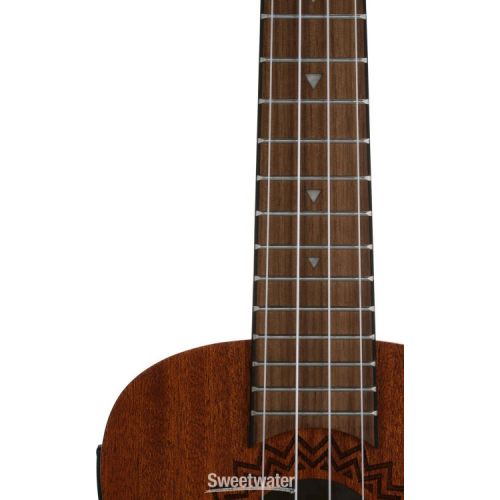  Luna Vintage Mahogany Concert Ukulele A/E - Satin Natural