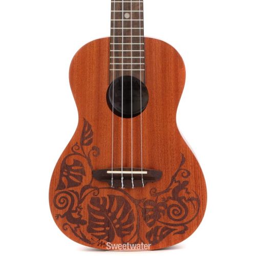  Luna Lizard Mahogany Concert Ukulele - Satin Natural