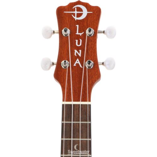  Luna Lizard Mahogany Concert Ukulele - Satin Natural