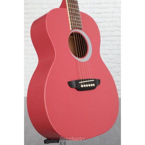  Luna Aurora Borealis 3/4-Size Acoustic Guitar - Pink Pearl