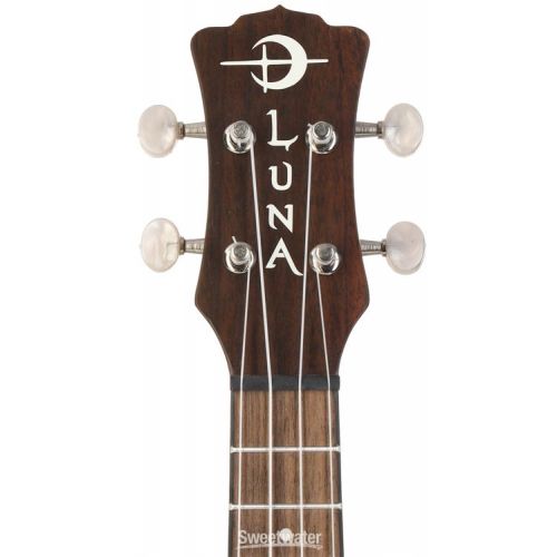  Luna Love Music Peace Soprano Ukulele - Satin Natural