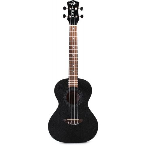  Luna Vintage Mahogany Tenor Ukulele Essentials Bundle - Black Satin