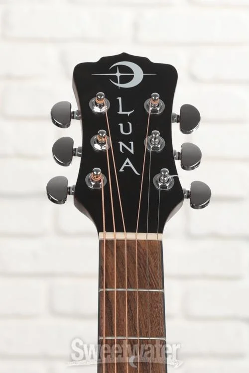  Luna Gypsy Muse Parlor Acoustic Guitar - Natural
