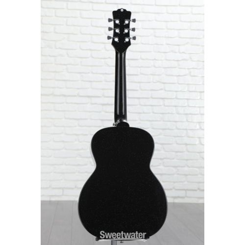  Luna Aurora Borealis 3/4-Size Acoustic Guitar - Black Pearl