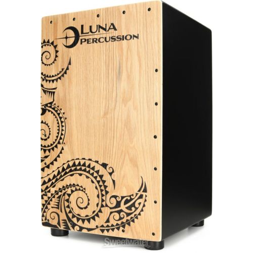  Luna Tattoo Cajon with Bag - Black