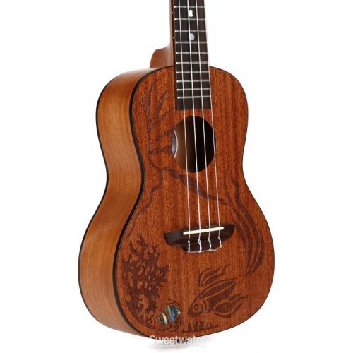  Luna Coral Solid Mahogany Concert Ukulele - Satin Natural