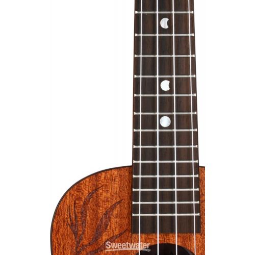  Luna Coral Solid Mahogany Concert Ukulele - Satin Natural