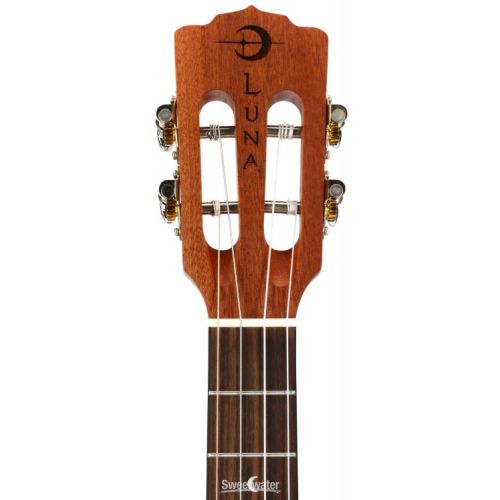  Luna Henna Dragon Mahogany Baritone Ukulele - Natural