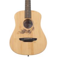 Luna Safari Bamboo Travel Guitar - Satin Natural