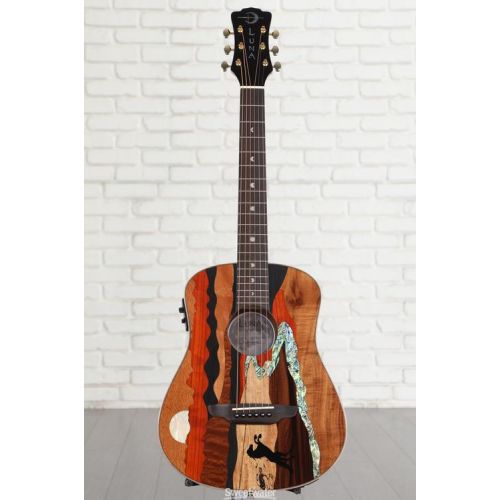  Luna Safari Vista Stallion Acoustic-electric Guitar - Gloss Natural Demo