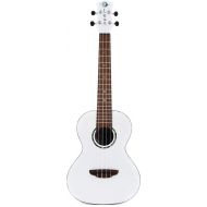 Luna Hau Snow Tenor Ukulele - Gloss White