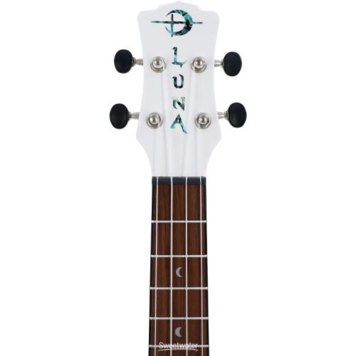  Luna Hau Snow Tenor Ukulele - Gloss White