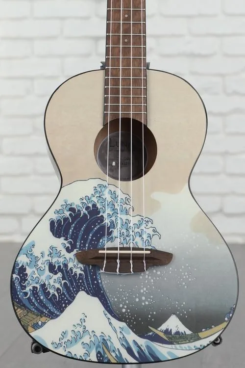  Luna Great Wave Tenor Ukulele - Great Wave Graphic Demo